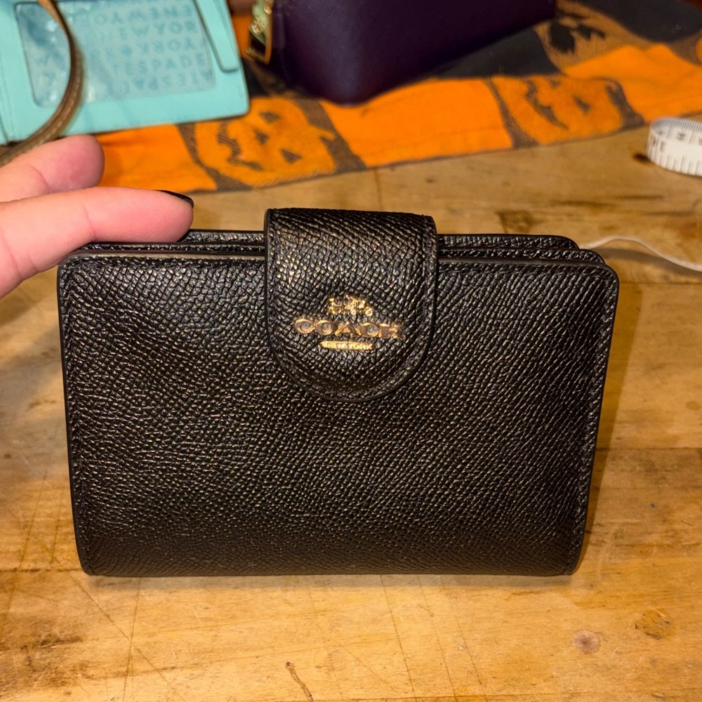 Coach Black Leather Wallet